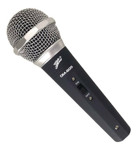 Micrófono Zebra DM-605 Dinámico Unidireccional color negro