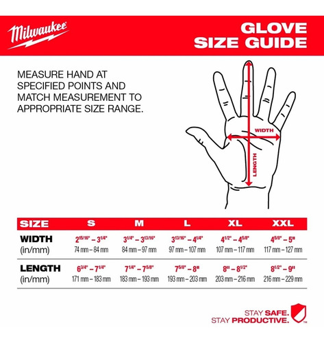 Imagen 5 de 10 de Guantes N5 Talla S Bañados En Nitrilo Milwaukee 48228950