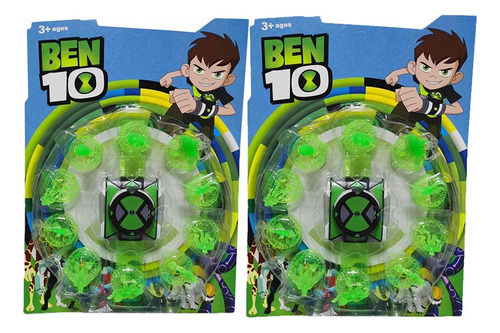 Wd 2 Piezas Reloj Interactivo Ben 10 Omnitrix 2024 Con 40
