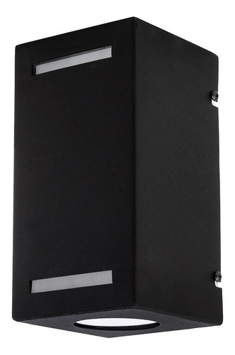 Aplique Pared Exterior Bidireccional Frente De Vidrio Gu10 Chapa Ferrolux