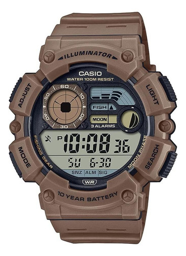 Casio Illuminator Reloj De Nivel De Pesca Con Fase Lunar Par