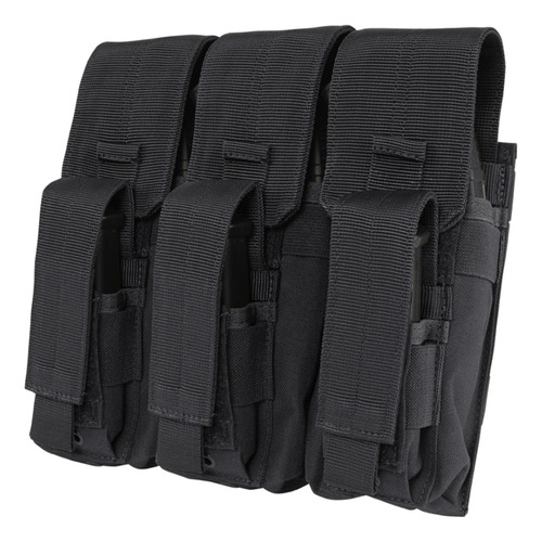 Porta Cargador Triple Para Ak +arma Corta Molle Marca Condor Color Negro