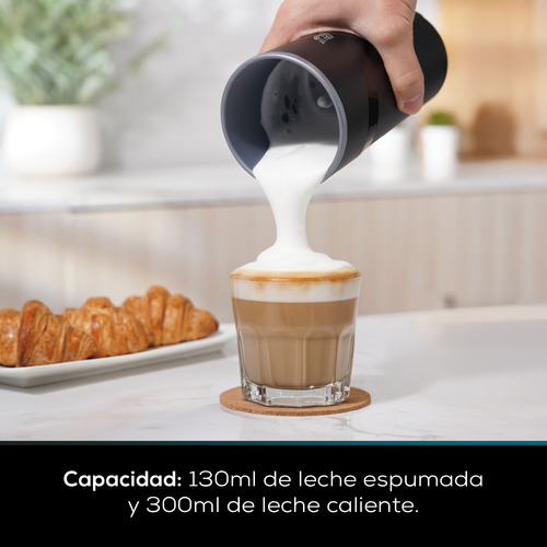 Combo Pava Electrica + Espumadora Peugeot Smart Living Negro
