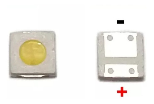 Imagem 2 de 4 de Kit 30 Leds 3535 6v 2w Substituto Barras Led Smd Tv