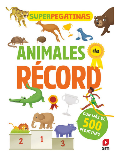 Superpegatinas Animales De Record - De Agostini,libri