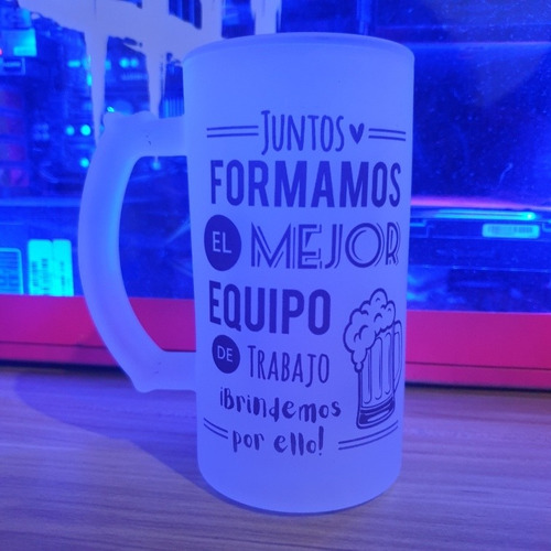 Imagen 6 de 6 de Jarra De Cerveza Personalizada Esmeriladas