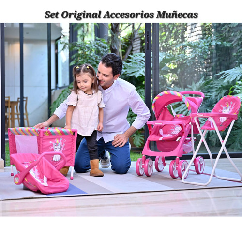Set De Muñecas 5 En 1 Modelo Corazones Unicornio Babykits