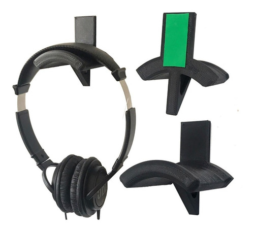 Imagem 2 de 4 de Kit Com 3 Suportes De Parede Para Mostruário De Headphone