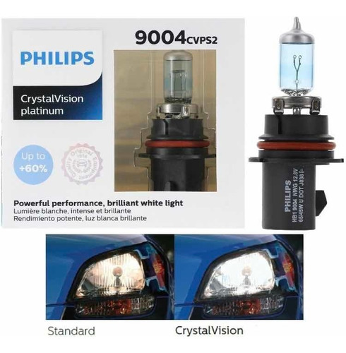 Set 2x Focos Philips Crystal Vision Platinum Hb1 9004 65/45w