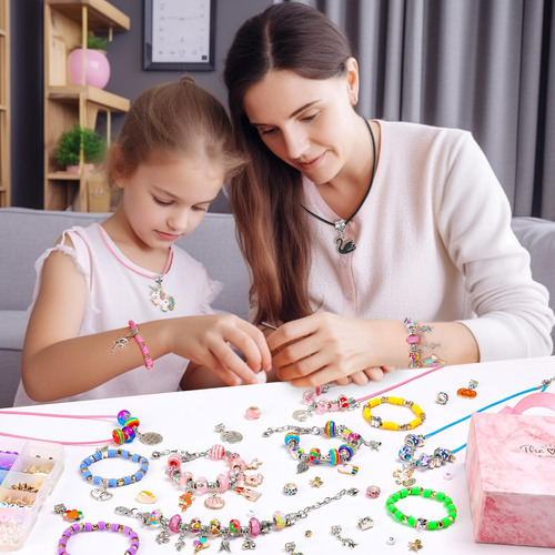 Kit Diy Para Brazalete De Encantos Con 86 Piezas Jollidecor