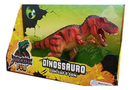 Jurassic Fun Dinossauro Rex R/C Com Luz e Som Multikids - BR1461 -  lojamultikids