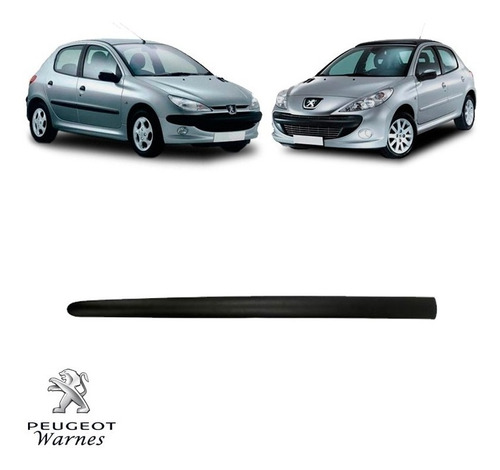 Moldura Puerta Delantera Izquierda Negra Peugeot 206 5p