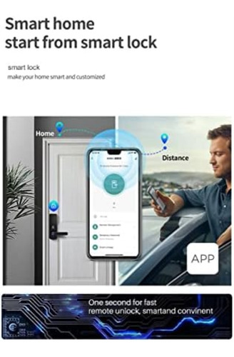 Biometric Ip65 Fingerprint Smart Home Solutions Wifi Door Lo