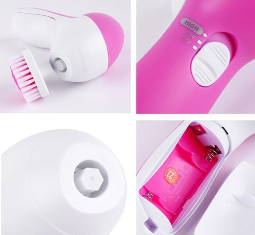 Masajeador Para Cara 5 En 1 Mini Limpieza Facial Profunda