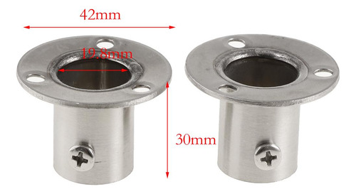 Para 2pcs Soporte De Carril De Ropa Estante Base De 42 X 30