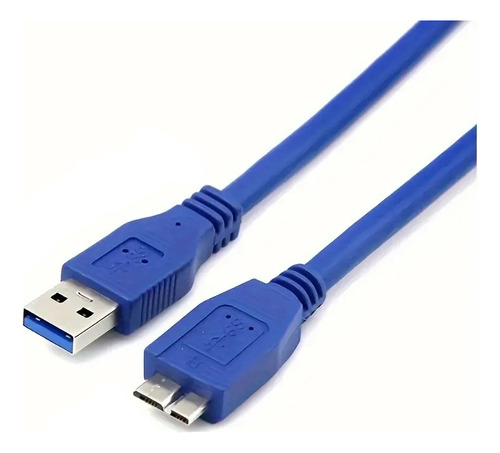 Cable Datos Micro Usb 3.0 1mts Para Disco Externos Hdd Sdd