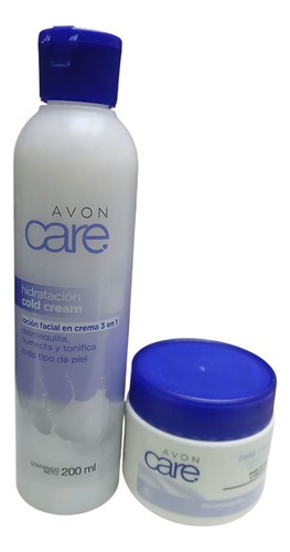 Loción Facial 3 En 1 Avon Care + Cold Cream Hidratante 18+ Todo Tipo De Piel Día/noche