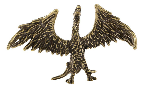 Adorno De Fénix Con Llama De Latón, Obra De Arte Anhelada