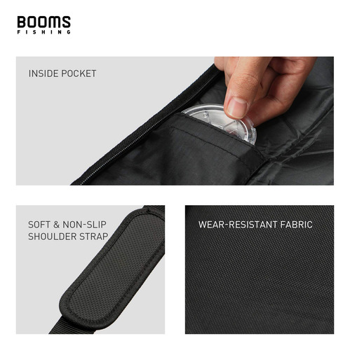 Funda Para Caña De Pescar Booms Fishing Pb1 1.63 M Portátil Color
