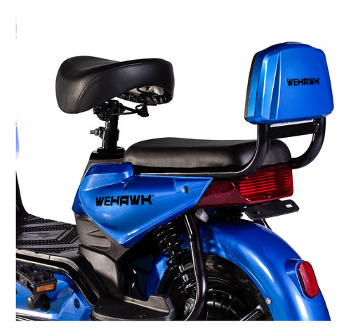 Mini Scooter E Bike Wehawk 500w 48v 40 Km Autonomia Sem Cnh Cor Azul-escuro