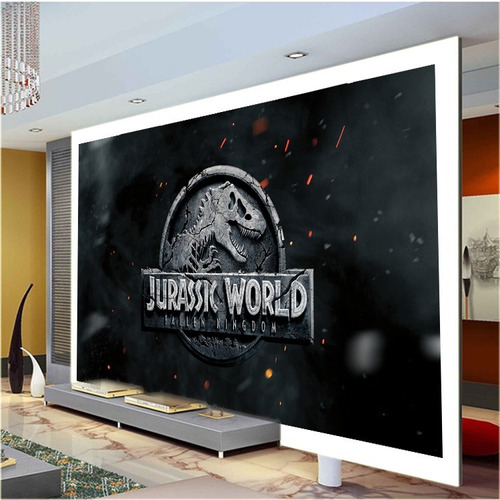 Papel Parede Adesivo Park Dinossauro Jurassic World 3,53x2,0