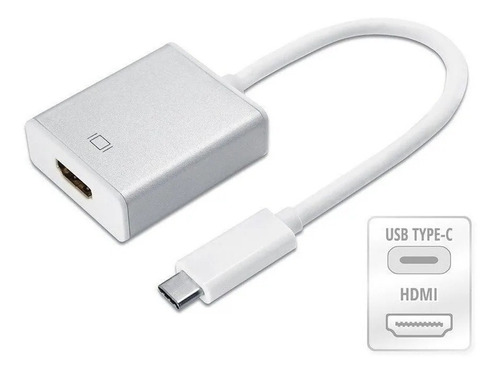 Cabo Adaptador Conversor Usb Tipo C Para Hdmi Macbook Mac 