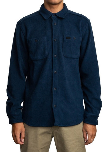 Camisa Polar Rvca Uplift Fleece Button-up Shirt