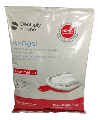 Alginato Avagel Dentsply 410gr Cromático Odontologia