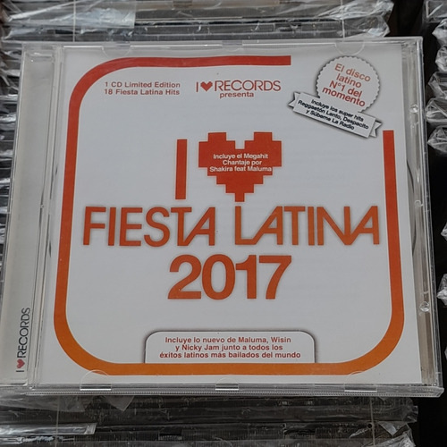 I Love Fiesta Latina 2017  Maluma Wisin Cd Duncant 