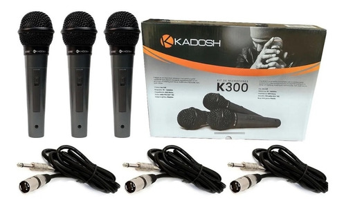 Microfone Kadosh K-300 3 Unidades