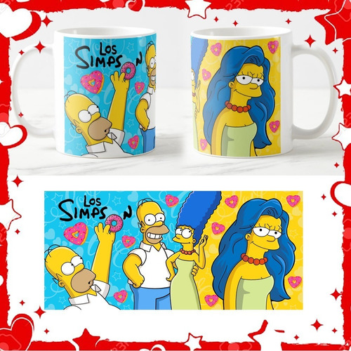 Tazas Personalizadas De Amor Simpsons Y Más