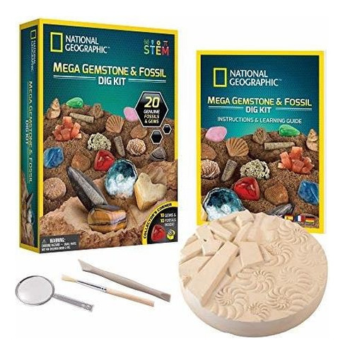 Mega Kits De Excavación De Fósiles Y Piedras Preciosa...