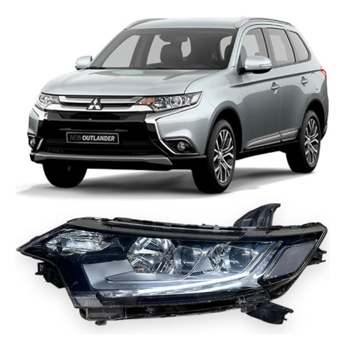 Farol Esquerdo Outlander Led 2014 A 2018 Original