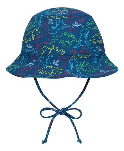 Traje De Baño Bebe Niño Gorro Uv 50+ H2o Wear Azul Estampado