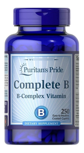 Complejo B - Completo Complex Vitamin B X 250 Tabletas