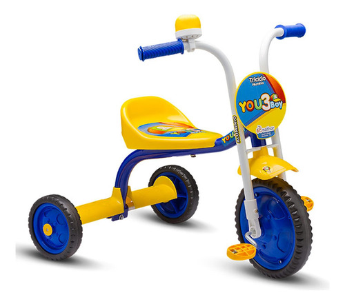 Triciclo You 3 Boy Amarelo/azul Nathor