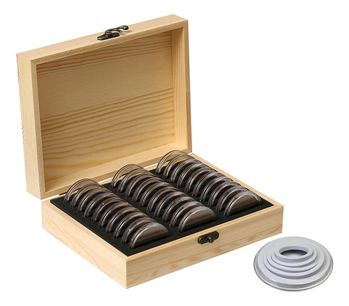 30 Unidades De Cápsulas Para Monedas De 51mm, Caja Para