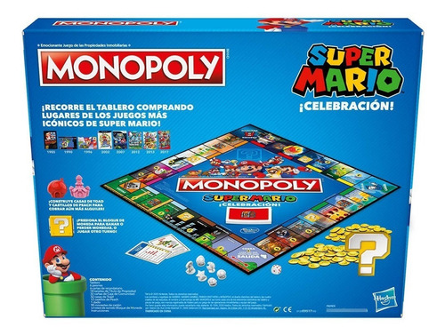 Juego de mesa Monopoly Super Mario ¡Celebración! Hasbro E9517