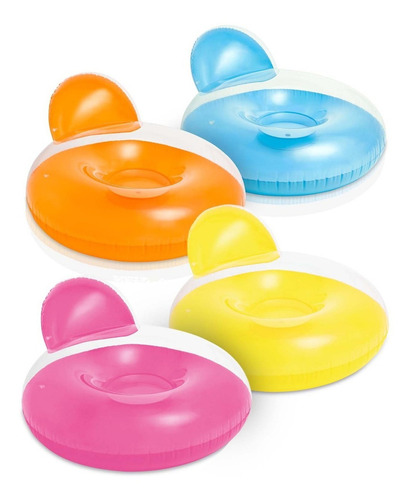 Flotador Con Asiento Salvavidas Dona Llanta Silla Alberca Color Rosa