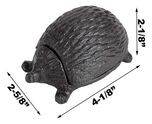 Juxyes Hedgehog Key De Hierro Fundido Hider Outside Puerta