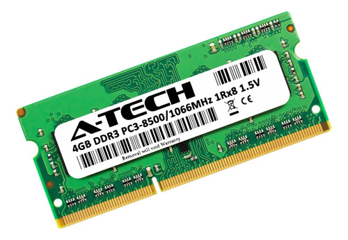 Memoria Ram A-tech 4gb Ddr3 Pc3-8500 1066 Mhz 204 Pin Laptop