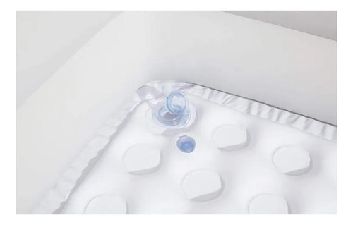 Imagen 2 de 5 de Pileta inflable cuadrada Bestway Up, In & Over 51116 de 86cm x 86cm x 25cm blanca