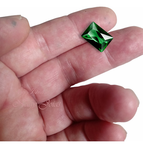 Enorme E Mafnífica Esmeralda Limpa Baguete 12x16mm / 10.5cts