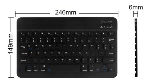 Imagen 9 de 10 de Juego De Teclado Y Ratón Con Soporte Plegable Y Teclado Blue