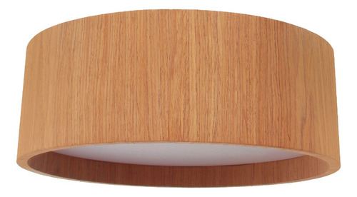 Plafon Wood Redondo 60cm - 5 Luzes E27 - Freijó
