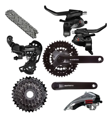Kit Set Transmisión Shimano Tourney 3x8 24v Cassette Mtb