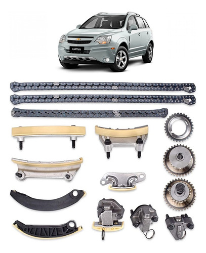 Kit Corrente Distribuição Sem Polia Vvt - Captiva 3.0/3.6 V6