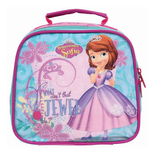 Lonchera escolar Princess Sofia Soft 11197 Dmw, color violeta