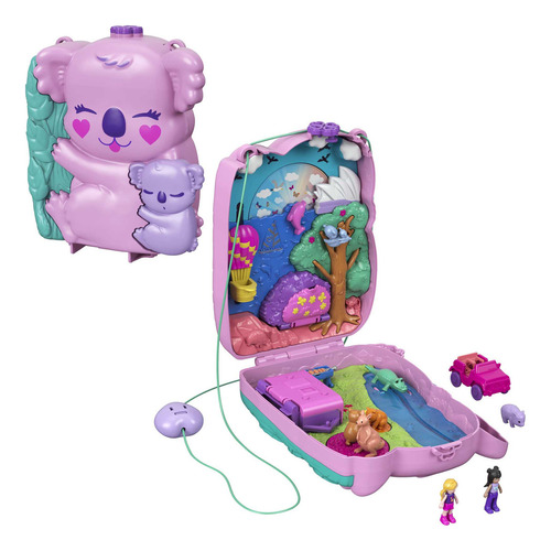 Set De Juego Polly Pocket Estuche Bolso Aventuras De Koala