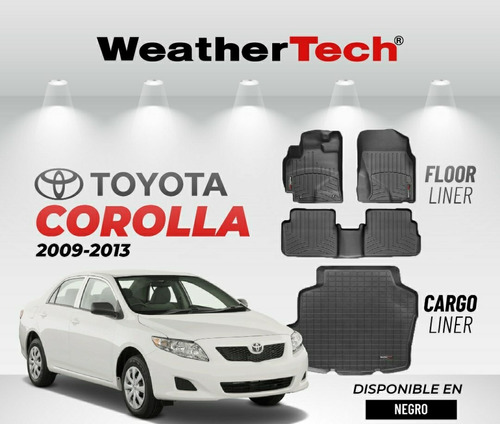 Alfombras Weathertech Para Toyota Corolla 2009-2013 Nacional